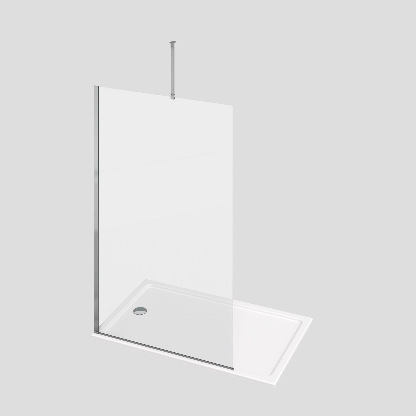  - Minos Walk In Shower Enclosure with Ceiling Bracket - Soaque