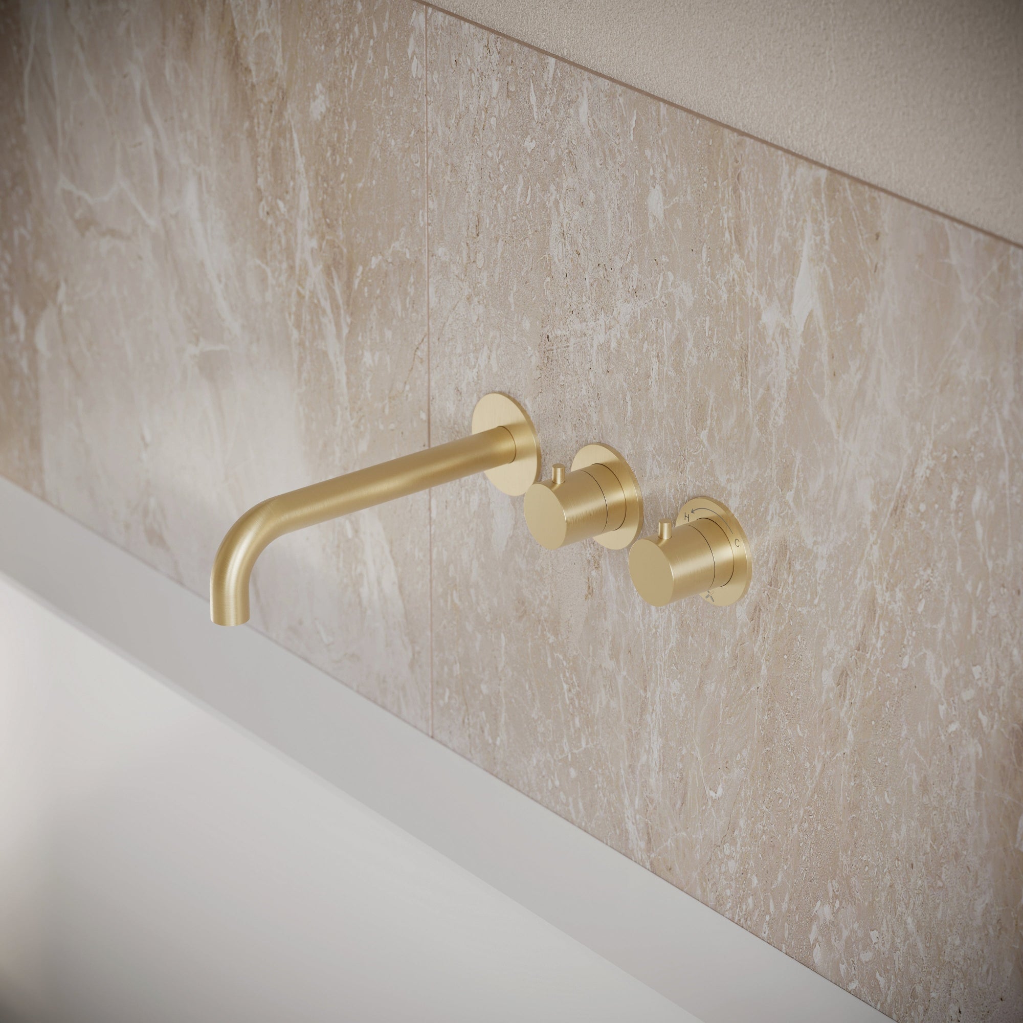 Crosswater Module MPRO 2 Handle Shower Valve with Bath Spout – Soaque