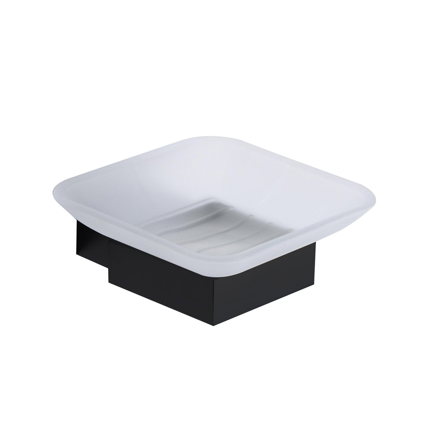 MONOACC-002 - Mono Soap Dish Holder | Matt Black | Scudo | MONOACC - 002 - Soaque