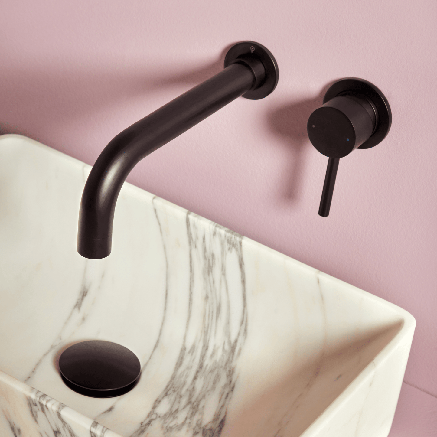 NU-014-V2 - Core Single Lever Wall Mounted Basin Mixer - Soaque