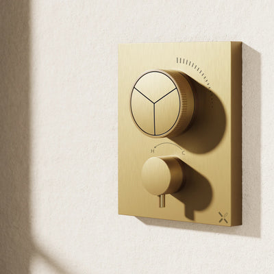 MPRO Push 3 Outlet Shower Valve & Crossbox
