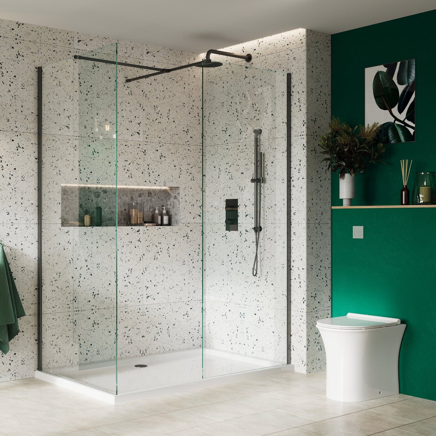  - S8 Walk in Corner Shower Enclosure - Soaque