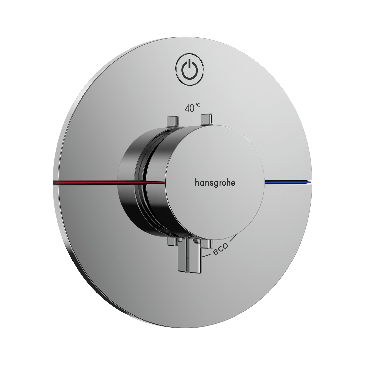  - ShowerSelect Comfort S 1 - Outlet Thermostatic Shower Mixer Set | Chrome | hansgrohe | 15553000 - Soaque