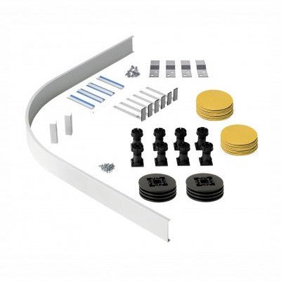 Quadrant Shower Tray Leg and Plinth Riser Kit | White