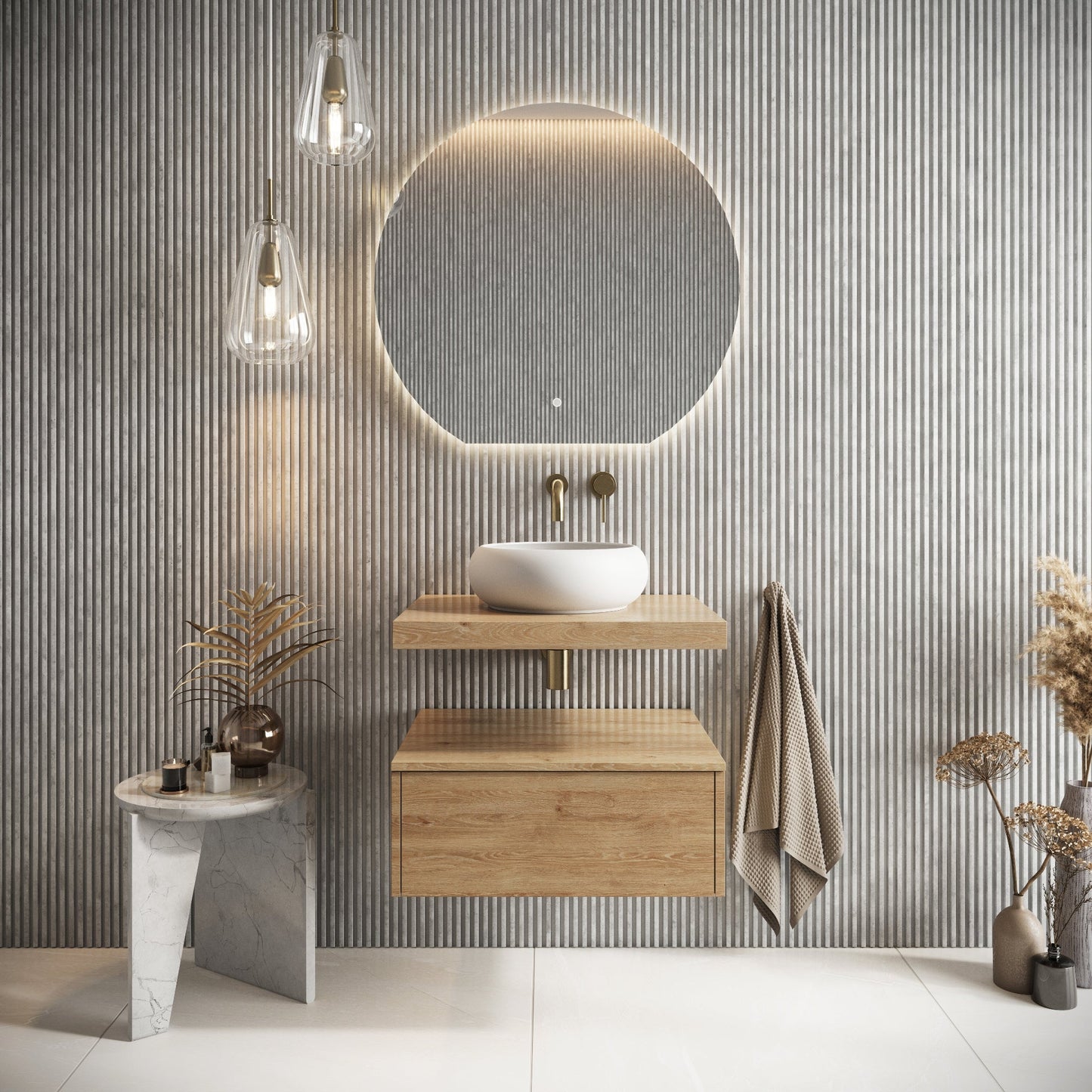 VESSEL005 - Round Countertop Basin 360mm - Soaque