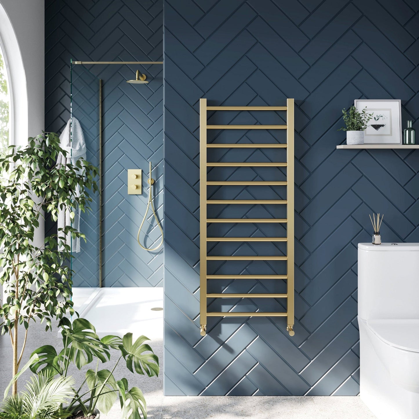 VI-12-50-BB - Vibe Heated Towel Radiator - Soaque